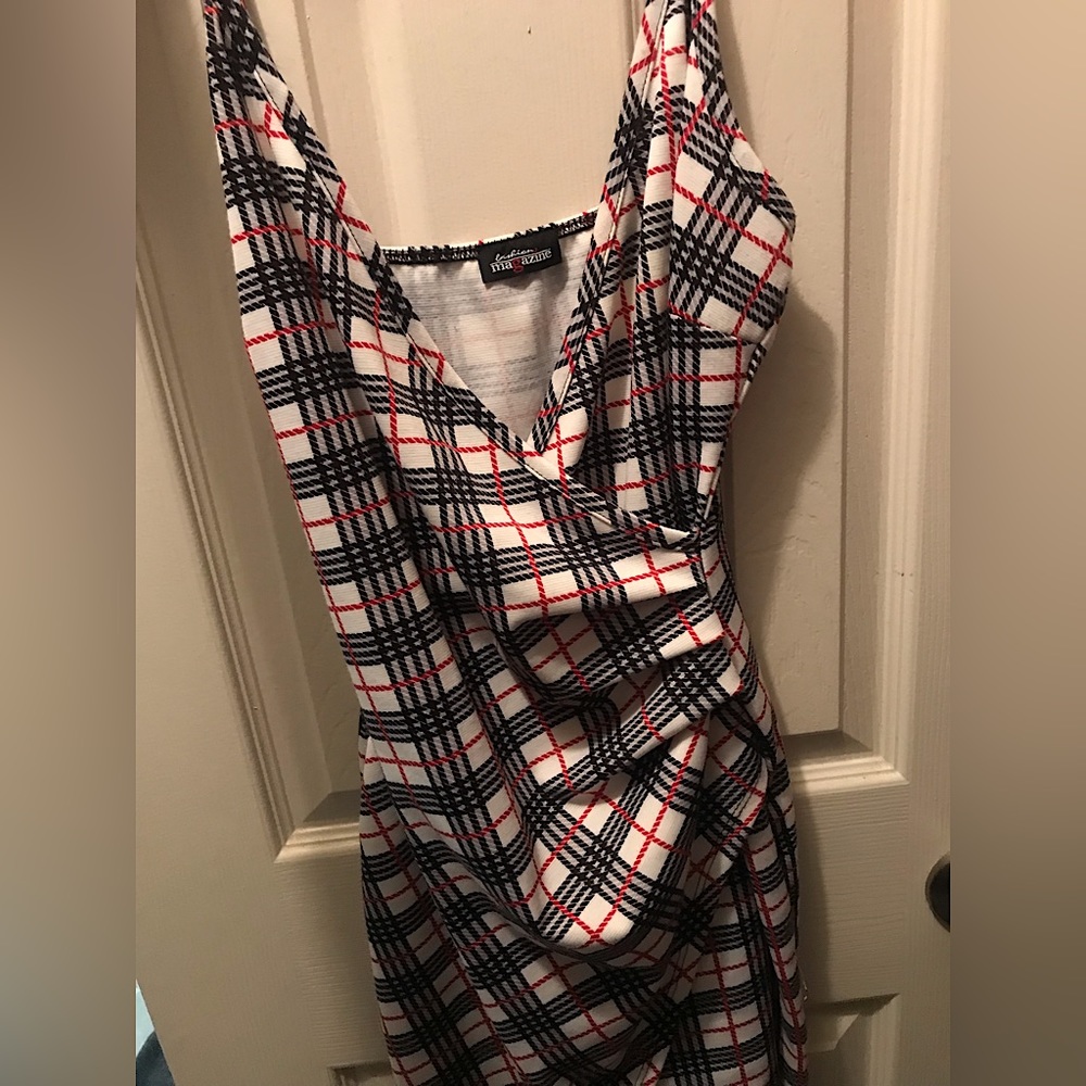 Multicolored wrap style dress